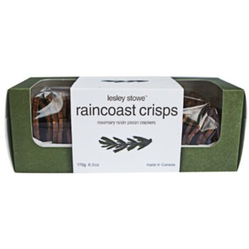 Lesley Stowes raincoast crisps rosemary raisin pecan