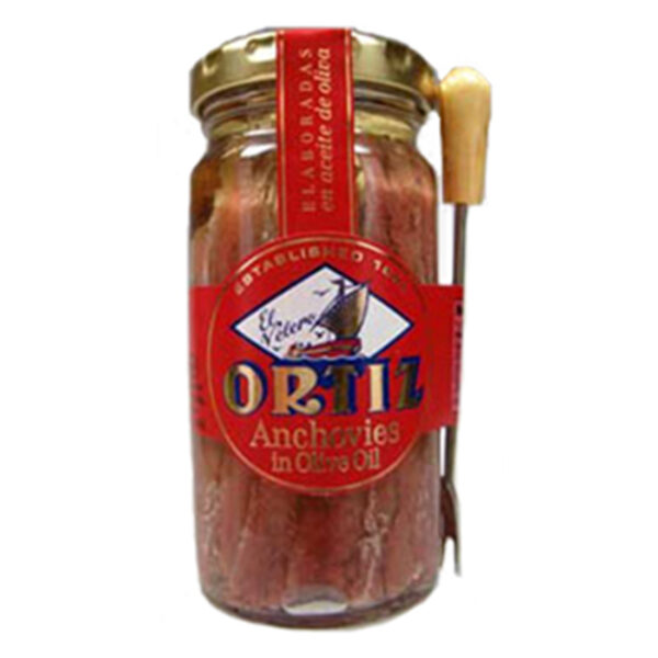ortiz anchovies in olive oil 9.5gram jar