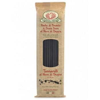 rustichella d'abruzzo tonnarelli black squid ink spaghetti pasta