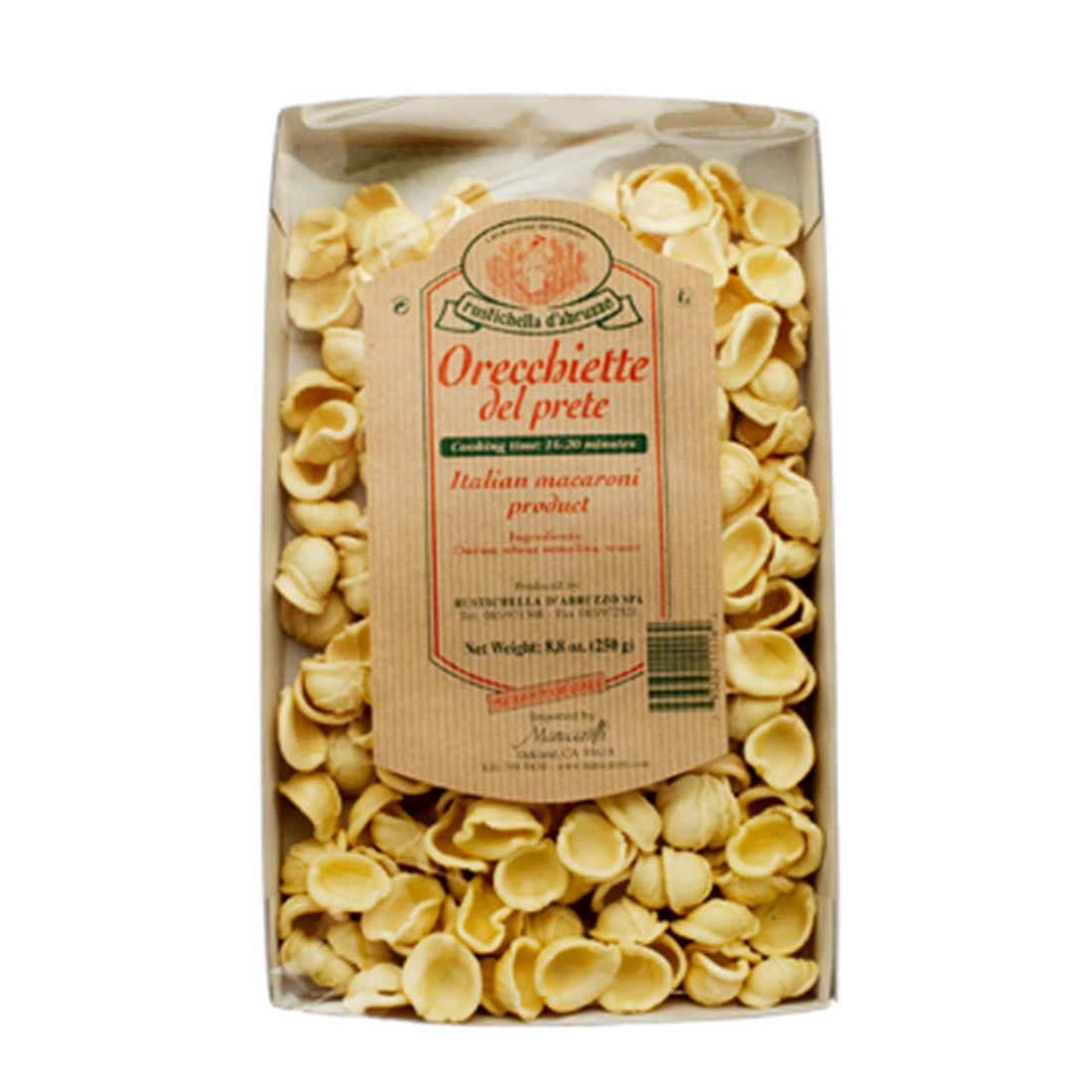 rustichella d-'bruzzo orecchiette pasta 88oz