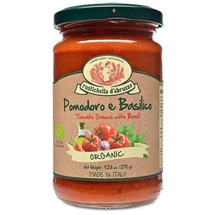 rustichella d'abruzzo organic tomato sauce with basil 953oz