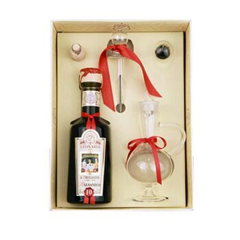acetaia leonardi il pregiato 10year condimento balsamic vinegar gift box set