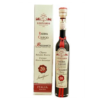 acetaia leonardi ciliegio cherry wood 20 year aged balsamic vinegar 100ml bottle