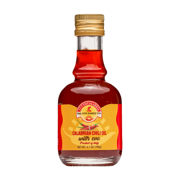 Tutto Calabria Olio Santo Hot Extra Virgin Olive Oil 200 ml Bottle