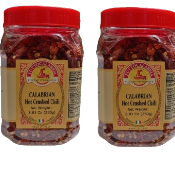 Dry Calabrian Chili Pepper Flakes (250 g (8.81 oz)) by TUTTOCALABRIA 2PK