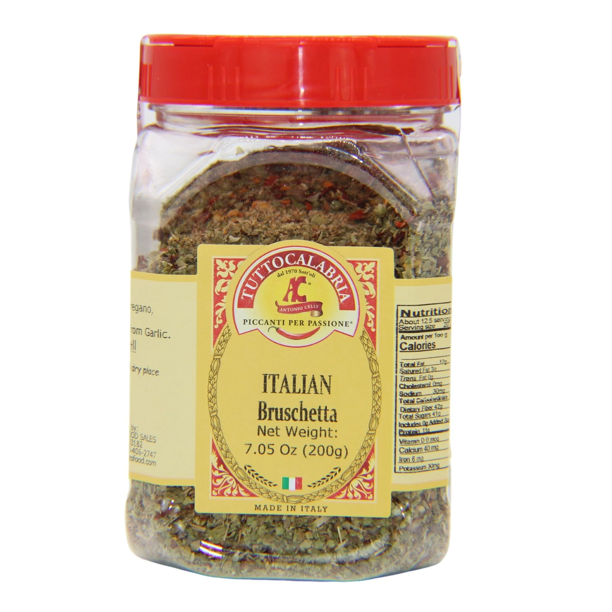 Tutto Calabria Italian Bruschetta Seasoning Mix 200 Grams
